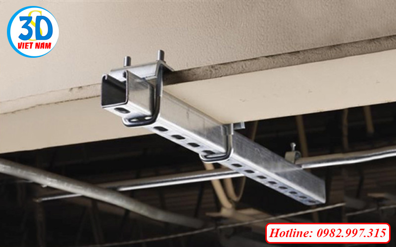 Thanh chống đa năng kết hợp với cùm chữ U như thế nào?
